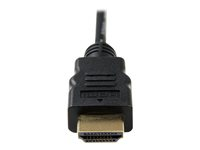 StarTech.com 3m High Speed HDMI® Cable with Ethernet - HDMI to HDMI Micro - M/M - 3 Meter HDMI (A) to HDMI Micro (D) Cable (HDADMM3M) - HDMI-kabel med Ethernet - HDMI hann til 19 pin micro HDMI Type D hann - 3 m - skjermet - svart HDADMM3M