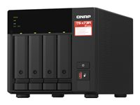 QNAP TS-473A - NAS-server - 4 brønner - 16 TB - SATA 6Gb/s - HDD 4 TB x 4 - RAID RAID 0, 1, 5, 6, 10, JBOD - RAM 8 GB - 2.5 Gigabit Ethernet - iSCSI støtte TS-473A-8G + HDWG440UZSVA