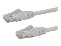StarTech.com 7m CAT6 Ethernet Cable, 10 Gigabit Snagless RJ45 650MHz 100W PoE Patch Cord, CAT 6 10GbE UTP Network Cable w/Strain Relief, White, Wiring is UL Certified/TIA - Category 6 - 24AWG (N6PATC7MWH) - Koblingskabel - RJ-45 (hann) til RJ-45 (hann) - 7 m - UTP - CAT 6 - uten hindringer - hvit N6PATC7MWH