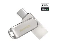 SanDisk Ultra Dual Drive Luxe - USB-flashstasjon - 512 GB - USB 3.1 Gen 1 / USB-C SDDDC4-512G-G46