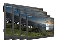 Avocor - 75" Diagonalklasse E Series LED-bakgrunnsbelyst LCD-skjerm - interaktiv - med pekeskjerm (multiberørings) - 4K UHD (2160p) 3840 x 2160 - direktebelyst LED AVE-7540