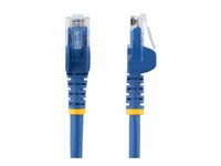 StarTech.com 7.5m CAT6 Ethernet Cable, 10 Gigabit Snagless RJ45 650MHz 100W PoE Patch Cord, CAT 6 10GbE UTP Network Cable w/Strain Relief, Blue, Wiring is UL Certified/TIA - Category 6 - 24AWG (N6PATC750CMBL) - Koblingskabel - RJ-45 (hann) til RJ-45 (hann) - 7.5 m - UTP - CAT 6 - uten hindringer - blå N6PATC750CMBL