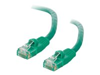 C2G Cat5e Booted Unshielded (UTP) Network Patch Cable - Koblingskabel - RJ-45 (hann) til RJ-45 (hann) - 7 m - UTP - CAT 5e - formstøpt, uten hindringer, flertrådet - grønn 83206