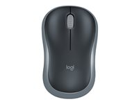 Logitech M185 - Mus - optisk - trådløs - 2.4 GHz - USB trådløs mottaker - grå 910-002235