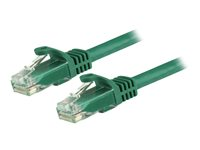 StarTech.com 3m CAT6 Ethernet Cable, 10 Gigabit Snagless RJ45 650MHz 100W PoE Patch Cord, CAT 6 10GbE UTP Network Cable w/Strain Relief, Green, Fluke Tested/Wiring is UL Certified/TIA - Category 6 - 24AWG (N6PATC3MGN) - Koblingskabel - RJ-45 (hann) til RJ-45 (hann) - 3 m - UTP - CAT 6 - uten hindringer - grønn N6PATC3MGN
