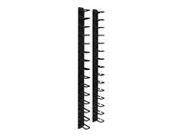 Eaton Tripp Lite Series SmartRack Vertical Cable Manager - Rack-kabelføringssett - svart - 183 cm SRCABLERINGVRT