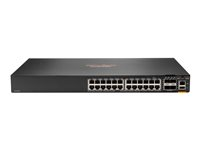 HPE Aruba 6200F 24G 4SFP+ Switch - Switch - L3 - Styrt - 24 x 10/100/1000 + 4 x 1 Gigabit / 10 Gigabit SFP+ - rackmonterbar JL724A