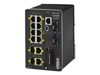 Cisco Industrial Ethernet 2000 Series - Switch - Styrt - 8 x 10/100 + 2 x kombo-Gigabit SFP - DIN-skinnemonterbar IE-2000-8TC-G-N