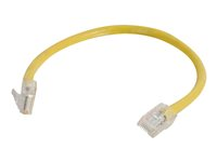 C2G Cat5e Non-Booted Unshielded (UTP) Network Patch Cable - Koblingskabel - RJ-45 (hann) til RJ-45 (hann) - 2 m - UTP - CAT 5e - flertrådet, uniboot - gul 83103