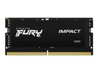 Kingston FURY Impact - DDR5 - sett - 32 GB: 2 x 16 GB - SO DIMM 262-pin - 6400 MT/s / PC5-51200 - CL38 - 1.35 V - on-die ECC KF564S38IBK2-32