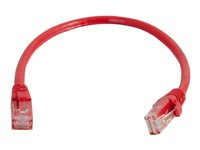 C2G Cat6 Booted Unshielded (UTP) Network Patch Cable - Koblingskabel - RJ-45 (hann) til RJ-45 (hann) - 50 cm - UTP - CAT 6 - formstøpt, uten hindringer, flertrådet - rød 83445