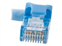 C2G Cat6 Booted Unshielded (UTP) Crossover Patch Cable - Krysskabel - RJ-45 (hann) til RJ-45 (hann) - 1 m - UTP - CAT 6 - formstøpt, uten hindringer, flertrådet - blå 83523