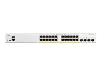 Cisco Catalyst 1200-24FP-4X - Switch - L3 - smart - 24 x 10/100/1000 (PoE+) + 4 x 10 Gigabit SFP+ - rackmonterbar - PoE+ (375 W) - gjenfabrikert C1200-24FP-4X-RF