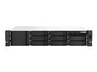 QNAP TS-864eU-RP - NAS-server - 8 brønner - kan monteres i rack - SATA 6Gb/s - RAID RAID 0, 1, 5, 6, 10, JBOD, 50, 60 - RAM 8 GB - Gigabit Ethernet / 2.5 Gigabit Ethernet - iSCSI støtte - 2U TS-864EU-RP-8G