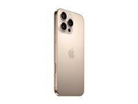 Apple iPhone 16 Pro Max - 5G smartphone - dobbelt-SIM / Internminne 512 GB - OLED-display - 6.9" - 2868 x 1320 piksler (120 Hz) - 3x bakkamera 48 MP, 48 MP, 12 MP - front camera 12 MP - ørken titanium MYX23QN/A