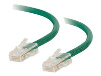 C2G Cat5e Non-Booted Unshielded (UTP) Network Patch Cable - Koblingskabel - RJ-45 (hann) til RJ-45 (hann) - 2 m - UTP - CAT 5e - flertrådet, uniboot - grønn 83063