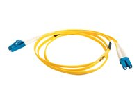 C2G LC-LC 9/125 OS1 Duplex Singlemode PVC Fiber Optic Cable (LSZH) - Koblingskabel - LC-enkeltmodus (hann) til LC-enkeltmodus (hann) - 30 m - fiberoptisk - dupleks - 9 / 125 micron - OS1 - halogenfri - gul 85612