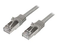 StarTech.com 3m CAT6 Ethernet Cable, 10 Gigabit Shielded Snagless RJ45 100W PoE Patch Cord, CAT 6 10GbE SFTP Network Cable w/Strain Relief, Grey, Wiring is UL Certified/TIA - Category 6 - 26AWG (N6SPAT3MGR) - Koblingskabel - RJ-45 (hann) til RJ-45 (hann) - 3 m - SFTP - CAT 6 - formstøpt, uten hindringer - grå N6SPAT3MGR
