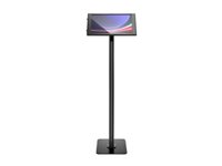 Compulocks - Stativsett - synlige foran/bak kamera og sensorer - for flat panel / nettbrett omslag - låsbar - høyverdig aluminium - svart - skjermstørrelse: 14.6" - plassering på gulv, frittstående - for Samsung Galaxy Tab S10 Ultra, Tab S9 150B146GUAPXB