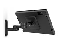 Compulocks Galaxy Tab S9+/S9FE+ 12.4" Apex Enclosure Swing Wall Mount Black - Monteringssett (hus, svingarm) - for nettbrett - låsbar - metallramme - svart - skjermstørrelse: 12.4" - veggmonterbar - for Samsung Galaxy Tab S9 FE+ 827B124GAPXB