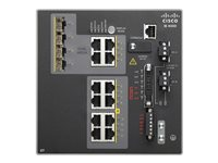 Cisco Industrial Ethernet 4000 Series - Switch - Styrt - 8 x 10/100 + 4 x kombo-Gigabit SFP - DIN-skinnemonterbar - DC power IE-4000-8T4G-E