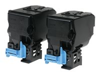 Epson - 2-pack - svart - original - tonerpatron - for Epson AL-C300; AcuLaser C3000; WorkForce AL-C300 C13S050751