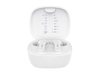 Belkin SoundForm Motion - True wireless-hodetelefoner med mikrofon - i øret - Bluetooth - aktiv støydemping - lydisolerende - hvit AUC010BTWH