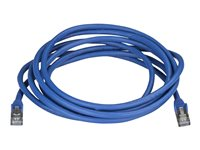 StarTech.com 3m CAT6A Ethernet Cable, 10 Gigabit Shielded Snagless RJ45 100W PoE Patch Cord, CAT 6A 10GbE STP Network Cable w/Strain Relief, Blue, Fluke Tested/UL Certified Wiring/TIA - Category 6A - 26AWG (6ASPAT3MBL) - Koblingskabel - RJ-45 (hann) til RJ-45 (hann) - 3 m - STP - CAT 6a - uten hindringer - blå 6ASPAT3MBL