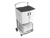 Compulocks CartiPad Uno Tablet / Laptop Charging Rolling Cart 16 Devices EU Power Plug - Vogn (kun lading) - sveiset stål - skjermstørrelse: 13" UNO-EU