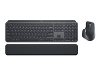 Logitech MX Keys Combo for Business - Tastatur- og mussett - bakbelysning - trådløs - Bluetooth LE - QWERTY - Pan Nordic - grafitt 920-010931