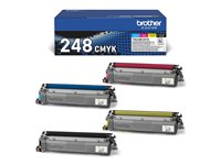 Brother TN248VAL Multipack - 4-pack - svart, gul, cyan, magenta - original - boks - tonerpatron - for Brother DCP-L3520, DCP-L3560, HL-L3220, HL-L3240, HL-L8240, MFC-L3760, MFC-L8390 TN248VAL