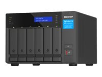 QNAP TVS-H674 - NAS-server - 6 brønner - SATA 6Gb/s - RAID JBOD, RAID 0, 1, 5, 6, 10, 50, TM, RAID TP - RAM 16 GB - Gigabit Ethernet / 2.5 Gigabit Ethernet - iSCSI støtte TVS-H674-I3-16G